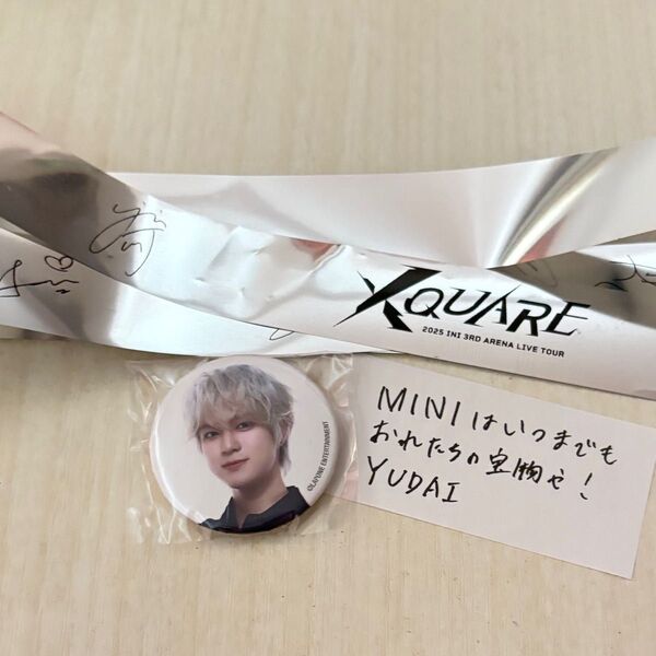 【新品未開封】INI XQUARE カプセルトイ 佐野雄大 ミニ缶バッジ 落下物 紙吹雪 銀テ 銀テープ 缶バッジ ミニ缶バッチ