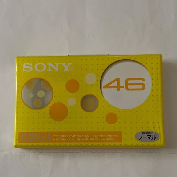 SONY カセットテープ CDixⅠ ノーマルポジション 46分 未開封未使用品
