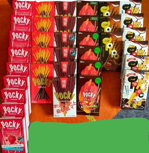 35箱!!!! ポッキー オリジナル 極細 つぶつぶいちご カカオ60 トッポ オリジナル ザ ショコラ お菓子詰め合わせ