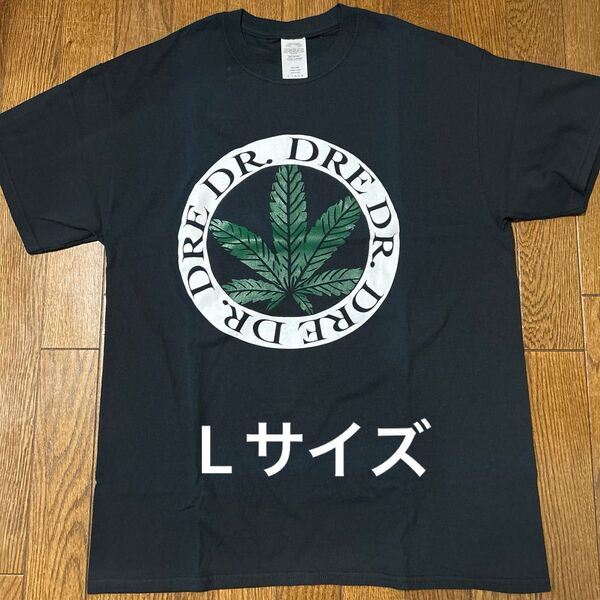 Dr.DRE "the chronic" leaf lngo T-shirt ☆ブラック☆ Lサイズ☆ HIP HOP Tシャツ