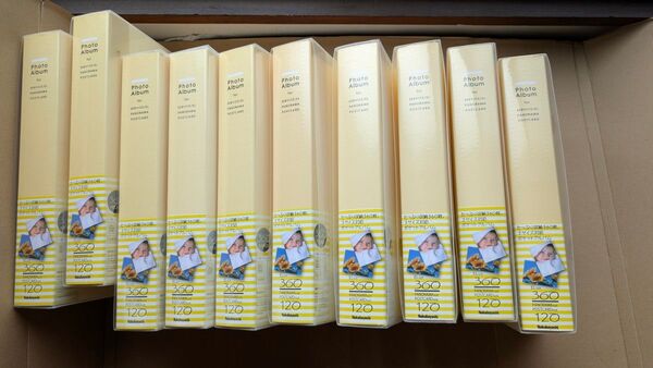 中古 ナカバヤシポケットアルバム薄黄色360枚格納10冊セット送料込み