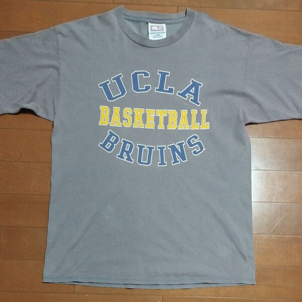 お値下げ UCLA BASKETBALL BRUINS プリントTシャツ グレー Lサイズ 古着