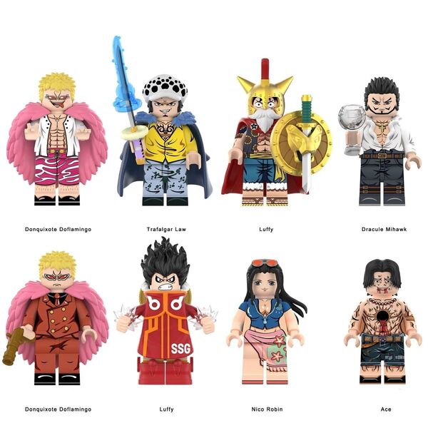 レゴ互換 ワンピース キャラクター ミニフィグ 7体セット 人形 (13)