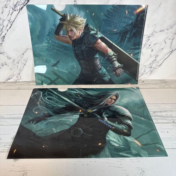 ファイナルファンタジー FF7 ローソンコラボ クリアファイル クラウド セフィロス A4 A4クリアファイル