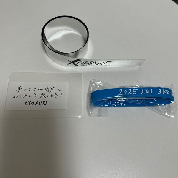 INI XQUARE カプセルトイ ラババン 藤牧 銀テープ 落下物