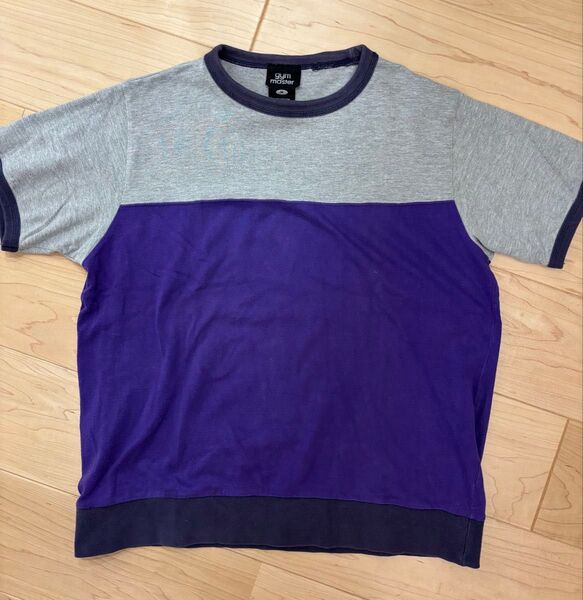 ジムマスター gym master 半袖Tシャツ Mサイズ パープル グレー メンズ ニット トレーナー素材