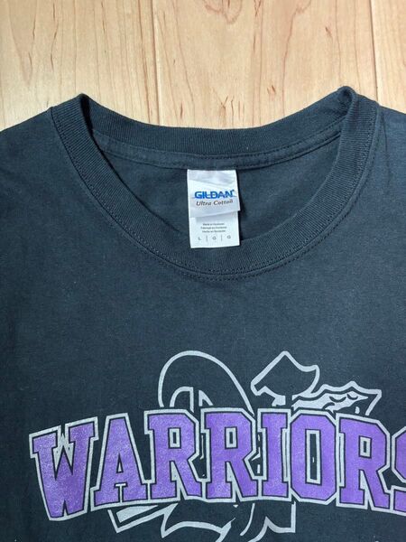 【美品】GILDAN(ギルダン) WARRIORS Tシャツ ブラック Lサイズ