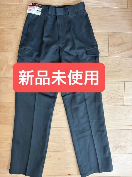 【新品未使用】チャコール カーゴパンツ ワークパンツ 作業着 ポリエステル ミリタリー ロング パンツ