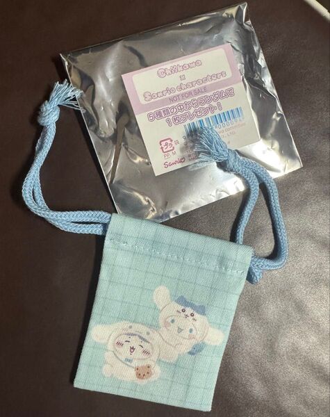 サンリオ×ちいかわ ノベルティ巾着 ハチワレ