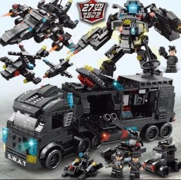 LEGO レゴと互換 SWAT警察車両 DIY ブロック おもちゃ 知育玩具