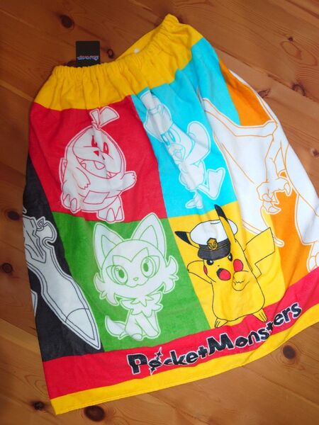 ポケモン ラップタオル 巻きタオル スイミング 子供 キッズ スナップタオル