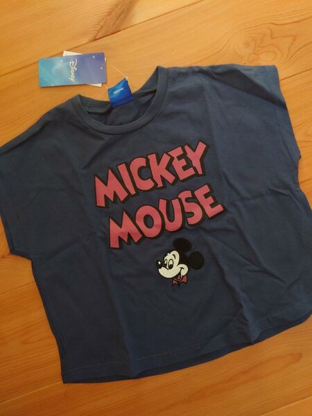 半袖Tシャツ ディズニー ミッキー 綿100 刺繍