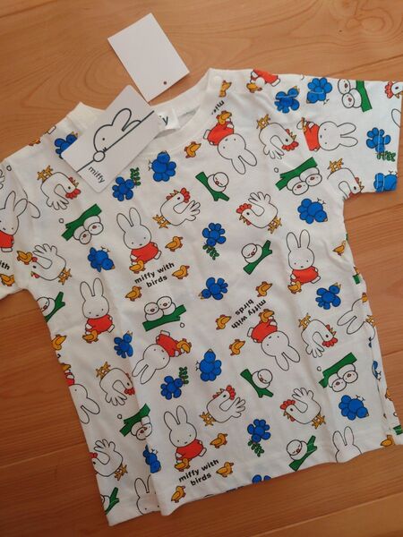 半袖Tシャツ ミッフィー 総柄 綿100