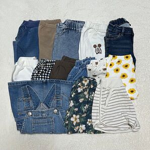 子ども服 まとめ売り14点セット パンツ キュロットパンツ ジャンパースカート