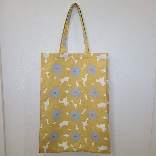 ハンドメイド エコバッグ サブバッグ マチあり 花柄 北欧