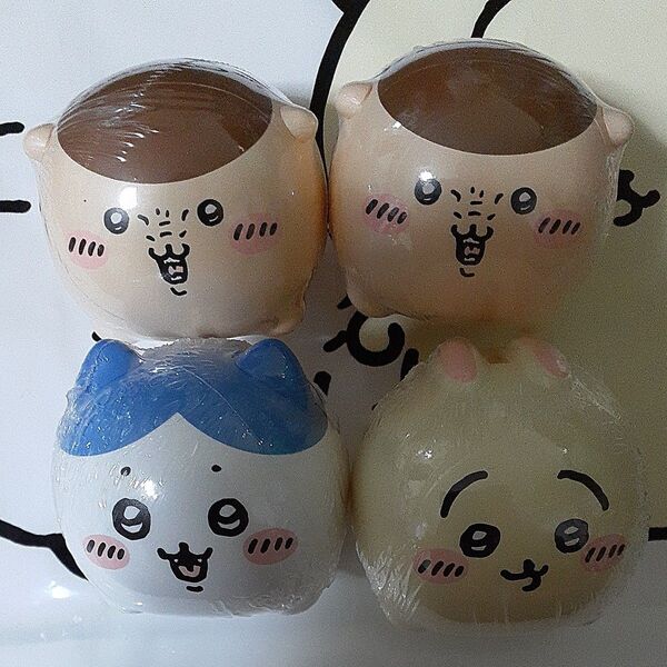 ちいかわ□貯金箱□4個セット□ハチワレ□うさぎ□
