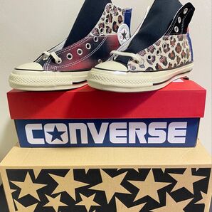 25.5cm コンバース オールスター AGED MATERIALBLOC HI /ALLSTAR エイジドマテリアルブロックHI