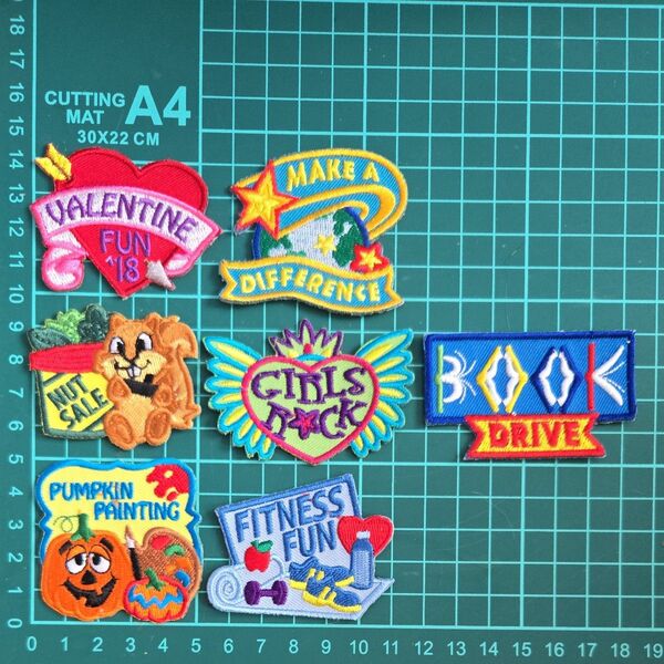 7枚セット アメリカン雑貨 アイロンワッペン ワッペン アップリケ