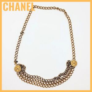 CHANEL シャネル トリプルチェーンベルト GP ココマーク チェーン 1984 ベルト ゴールド