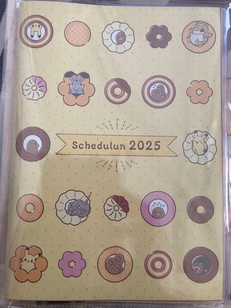 新品未開封 ミスタードーナツ スケジュールン2025 ポケモン スケジュール帳 クーポン付!※他の商品と同梱で150円引致します