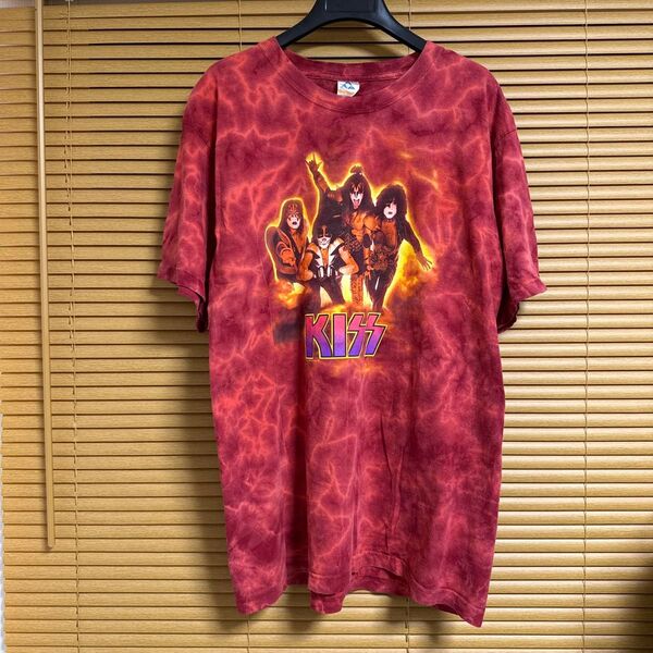 00s vintage KISS ツアーTシャツ バンT レッド