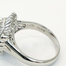 【中古美品】Pt900　ルビー　ダイヤ　デザインリング　ルビー　1.178ct　ダイヤ　1.01ct　15号_画像6