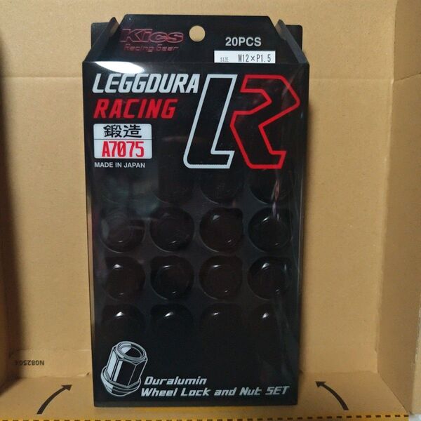 ロックナット ブラック ホイールナット KYO-EI 協永産業 Kics LEGGDURA RACING M12XP1.5