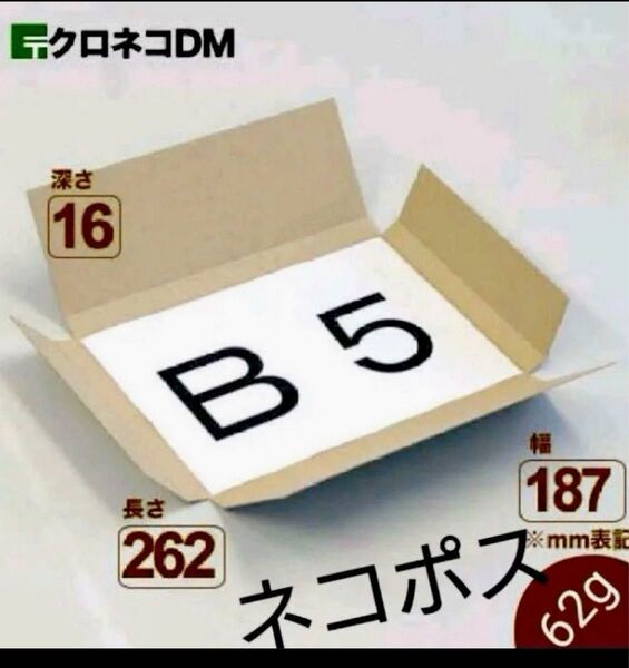 フリマ御用達!厚さ2cm B5サイズ 段ボール箱 4枚