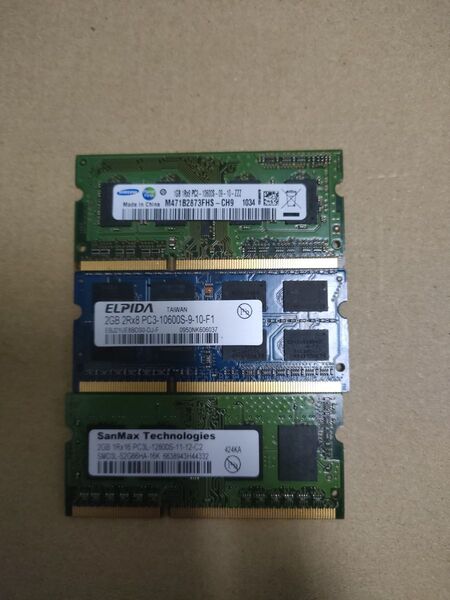 ノートパソコン PC3- メモリーカード 3枚