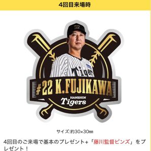 阪神タイガース 藤川球児ピンバッチ