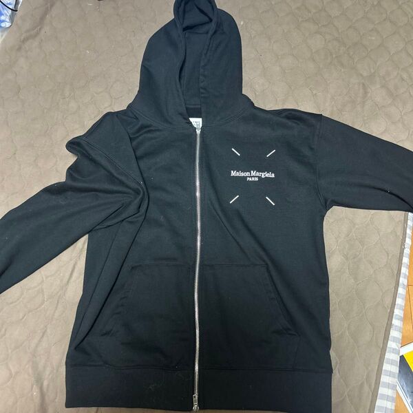 Maison Margiela ジップアップパーカー ブラック Sサイズ