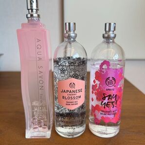 アクアシャボン サクラフローラル オードトワレ ボディショップ フレグランスボディミスト セイイエス チェリーブロッサム 3点