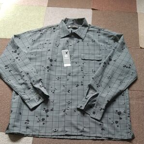 GU UNDER COVER ポリエステル長袖シャツ グレー サイズL
