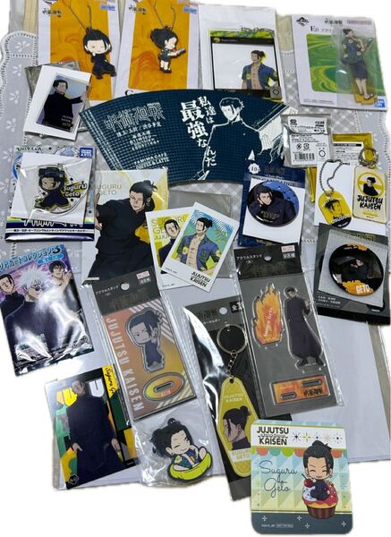 呪術廻戦 夏油傑 セット まとめ売り 懐玉玉折 アクスタ アクキー クリアファイル 缶バッジ マグネット ラバスト 等