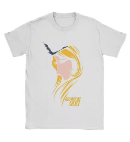 最終価格!銀河鉄道999 メーテル tシャツ レディース 女性 ホワイト 白表記はXSですが、日本人にはMサイズになります。