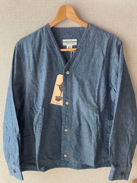 ☆★SASSAFRAS ササフラス ガーデニア ジャケットGARDENIA JACKET 6.5oz シャンブレー