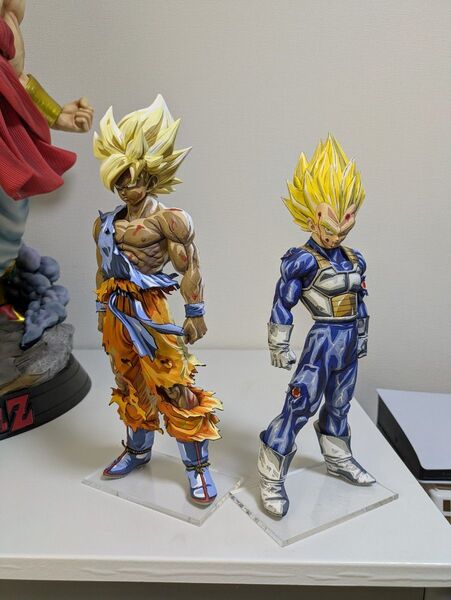ドラゴンボール 孫悟空、ベジータ 2次元リペイント2体セット