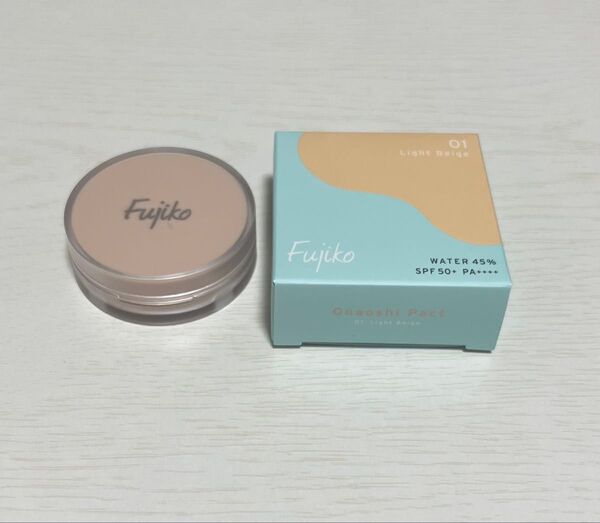 フジコ お直しパクト 01 ライトベージュ ファンデーション ファンデ クリームファンデ コスメ