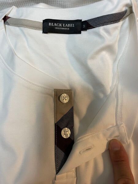BLACK LABEL CRESTBRIDGE ヘンリーネックTシャツ M 新品未使用タグ付き バーバリーブラックレーベル