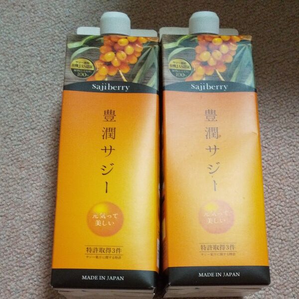 フィネス豊潤サジージュース 紙パック 1L×2本
