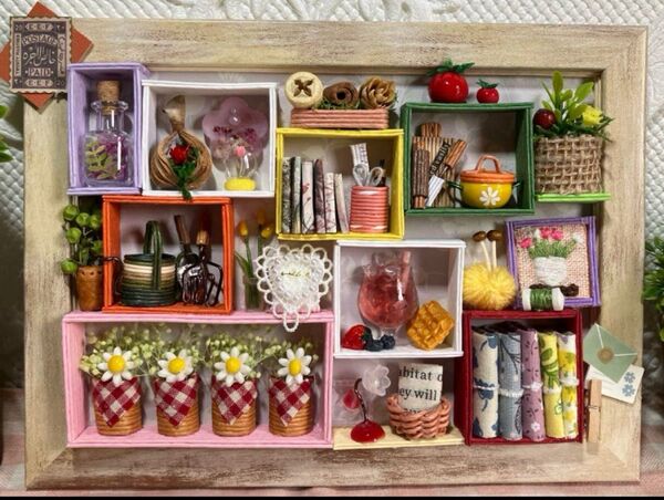 フォトフレームオブジェ 憧れのお店 ミニチュア ハンドメイド ドールハウス