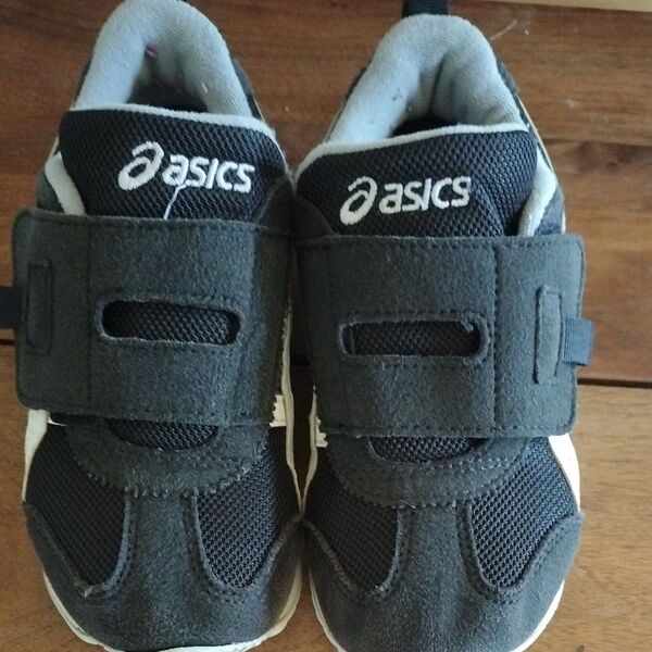 アシックス ASICS スクスク ブラック 19.0 スニーカー