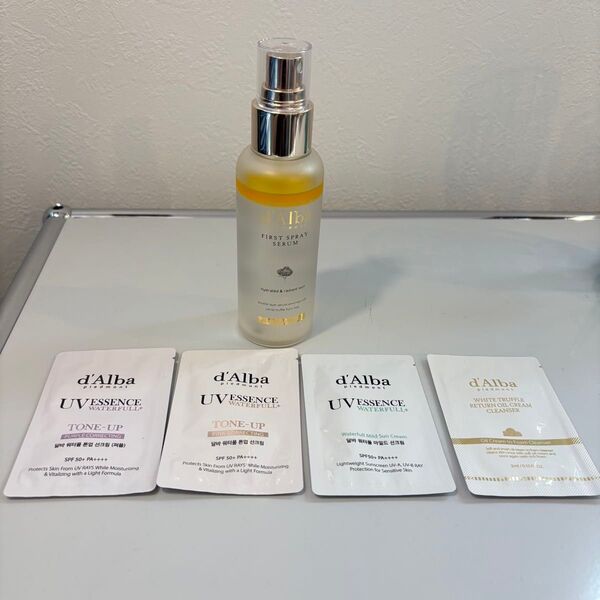 d'Alba ダルバ ホワイトトリュフファーストスプレーセラム 美容液ミスト トーンアップサンクリーム サンプル4点セット