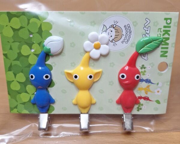 ピクミン ヘアクリップ【青・黄・赤3点セット】