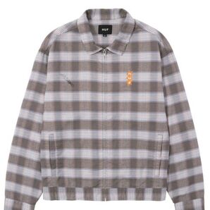 ハフ HUF ALL STAR DAMAGE ZIP SHIRT XL チェック柄