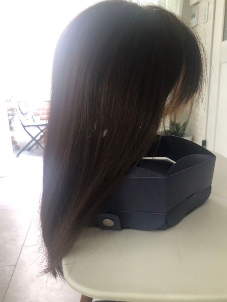 百合子ウイッグ トップピース ヘアピース ベース12x14