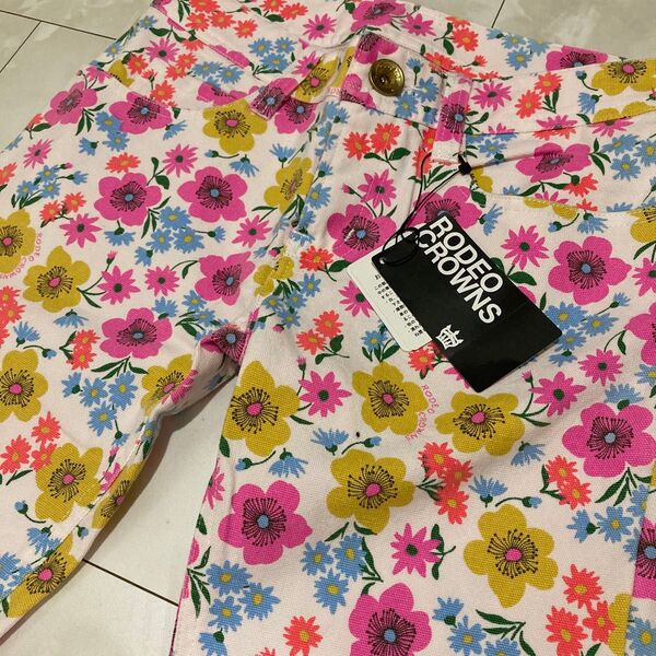 花柄 デニム パンツ 総柄 RCWB RODEO CROWNS