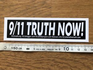 9/11 TRUTH NOW ステッカー　メッセージ　USA雑貨 USA製 MADE IN USA アメリカ雑貨　アメリカ製
