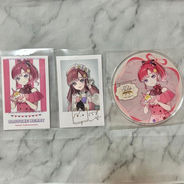 speciale 早乙女ベリー チェキ風カード アクリルコースター half anniversary