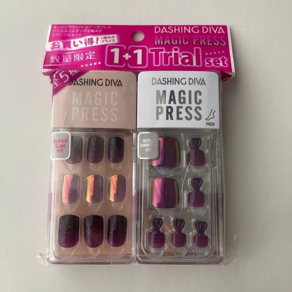 ダッシングディバ マジックプレス ジェフネイルチップ2個入り フット ハンド PEDI